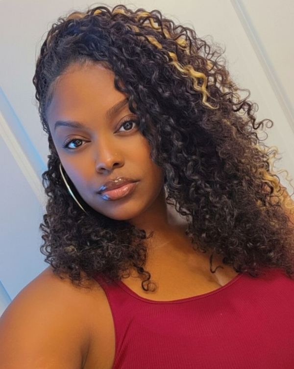 Maganda Rain Burmese Curly Human Hair Crochet Extensions